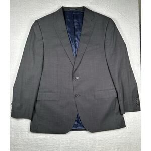 Daniel Cremieux Performance Loro Piana Suit Blazer Jacket Gray 44R Wool Silk